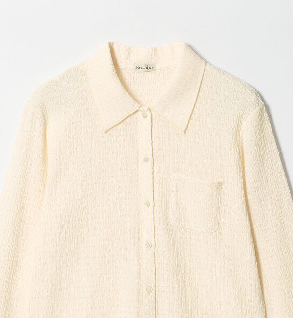 STEVEN ALAN「＜Steven Alan＞クレープ シャツ カーディガン」|カーディガン|