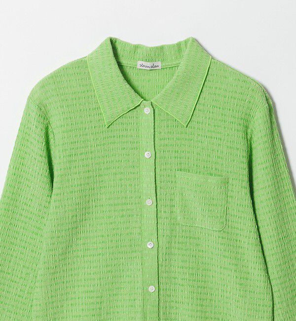 STEVEN ALAN「＜Steven Alan＞クレープ シャツ カーディガン」|カーディガン|