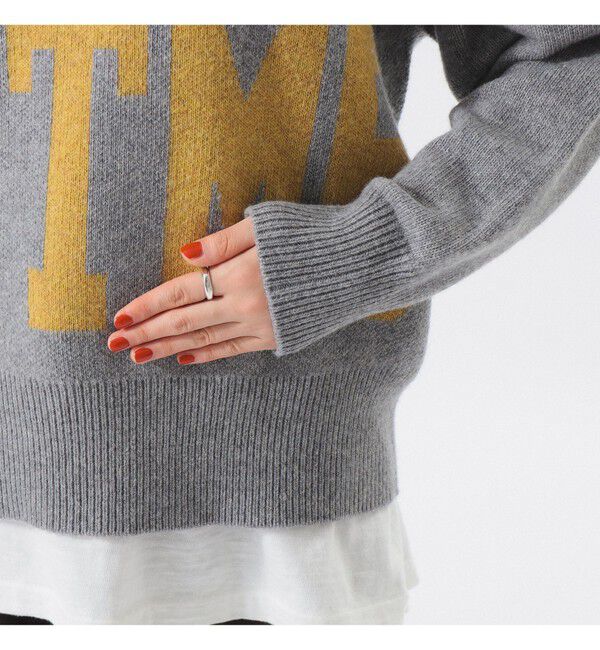 BEAMSBOY「ビッグ ロゴ クルー」|ニット・セーター|