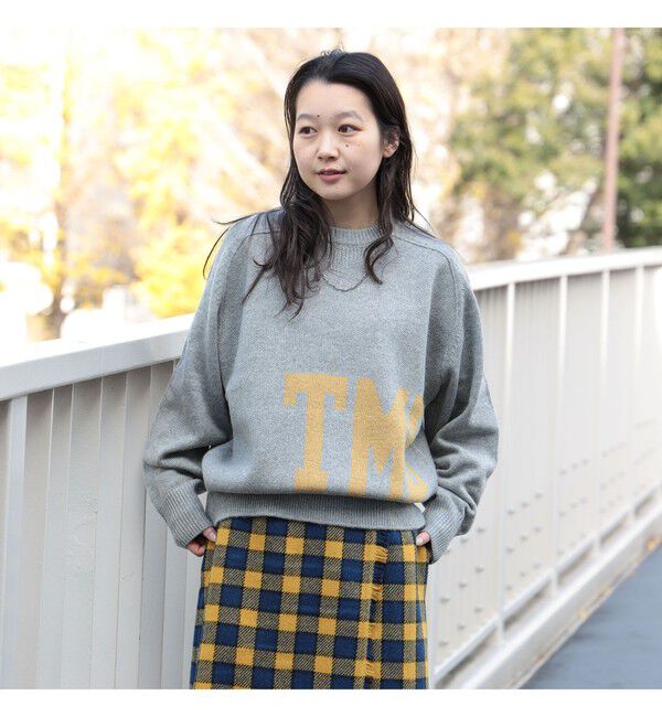 BEAMSBOY「ビッグ ロゴ クルー」|ニット・セーター|