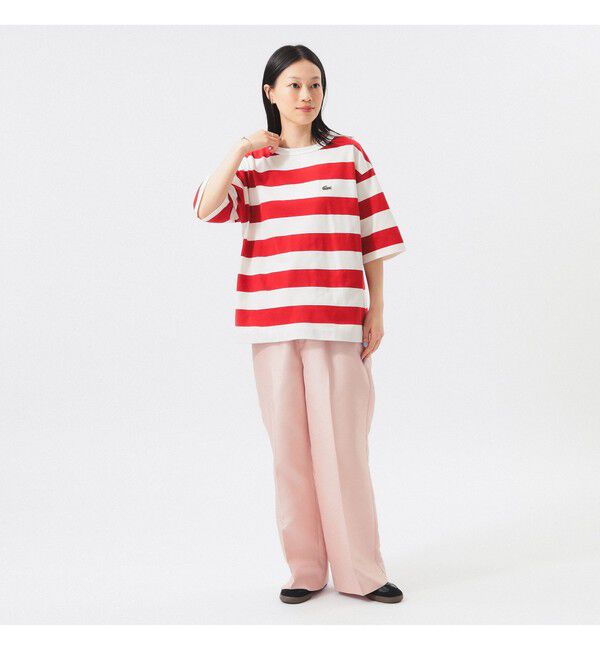 BEAMSBOY「【WEB限定】【別注】LACOSTE / ボーダー ショートスリーブ Tシャツ」|Tシャツ・カットソー|