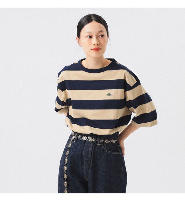 BEAMSBOY「【WEB限定】【別注】LACOSTE / ボーダー ショートスリーブ Tシャツ」|Tシャツ・カットソー|