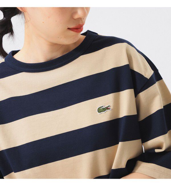 BEAMSBOY「【WEB限定】【別注】LACOSTE / ボーダー ショートスリーブ Tシャツ」|Tシャツ・カットソー|