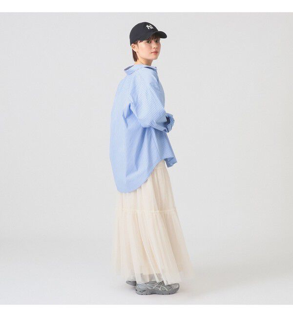 Ray BEAMS 「ストライプ ビッグ シャツ」|シャツ・ブラウス|