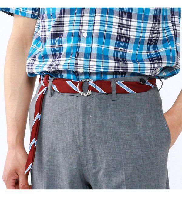 BEAMS PLUS「Double Ring Ribbon Belt」|ベルト|
