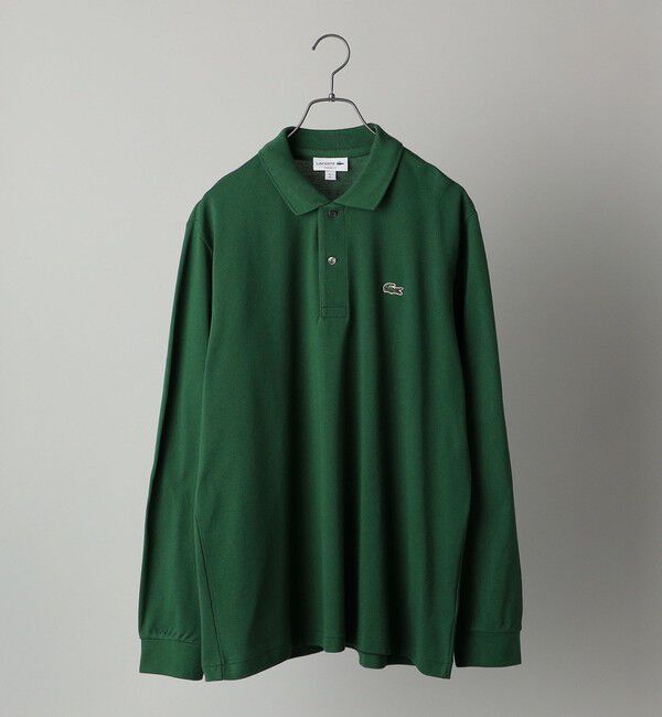 SHIPS「LACOSTE: L1312DL ロングスリーブ ポロシャツ」|ポロシャツ|グリーン