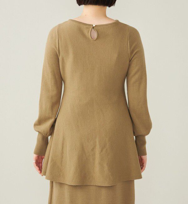 quaranciel「quaranciel:〈手洗い可能〉フレア プルオーバー ＆ Iライン スカート ニット セットアップ」|ニット・セーター|