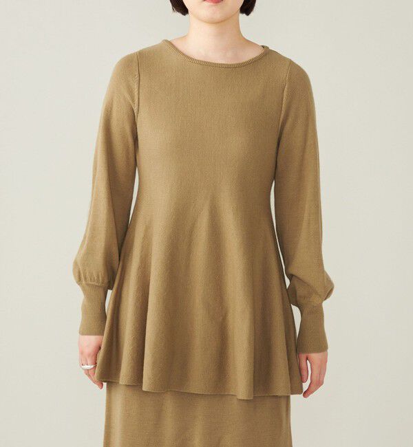 quaranciel「quaranciel:〈手洗い可能〉フレア プルオーバー ＆ Iライン スカート ニット セットアップ」|ニット・セーター|