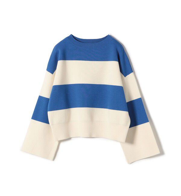 SHIPS for women「〈手洗い可能〉ミラノリブ ワイド ボーダー プルオーバー◇」|ニット・セーター|