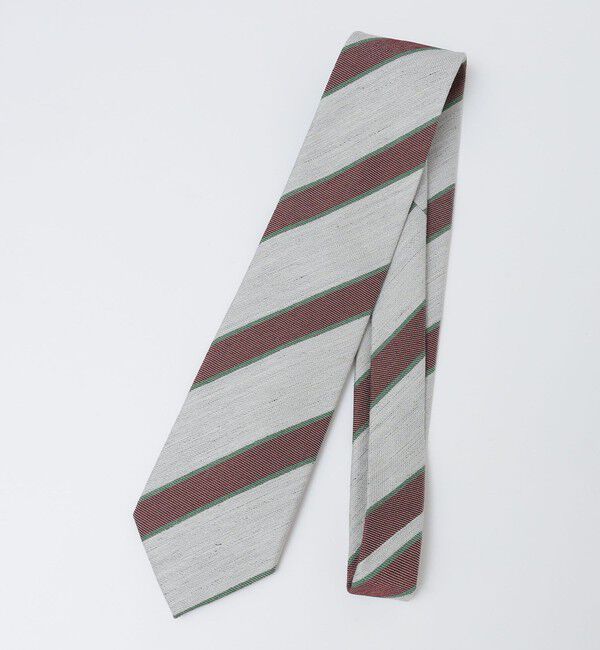 SHIPS「Stefanobigi: シルク リネン メランジ ストライプ ネクタイ」|ネクタイ・蝶ネクタイ|