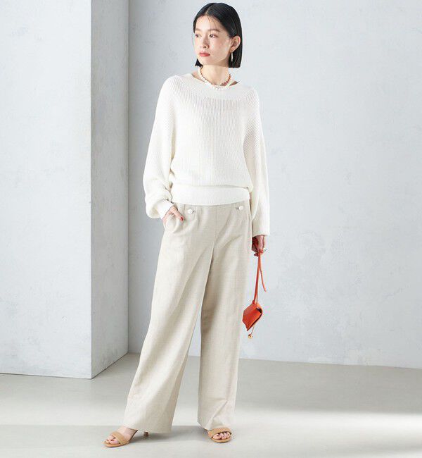 SHIPS for women「〈手洗い可能〉ペーパー コットン プルオーバー 24SS ◇」|ニット・セーター|