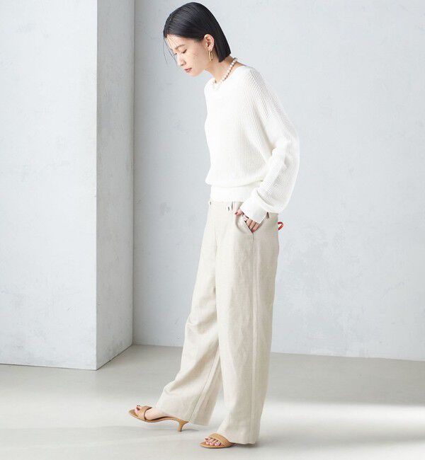 SHIPS for women「〈手洗い可能〉ペーパー コットン プルオーバー 24SS ◇」|ニット・セーター|