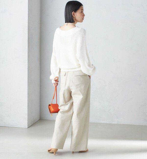 SHIPS for women「〈手洗い可能〉ペーパー コットン プルオーバー 24SS ◇」|ニット・セーター|