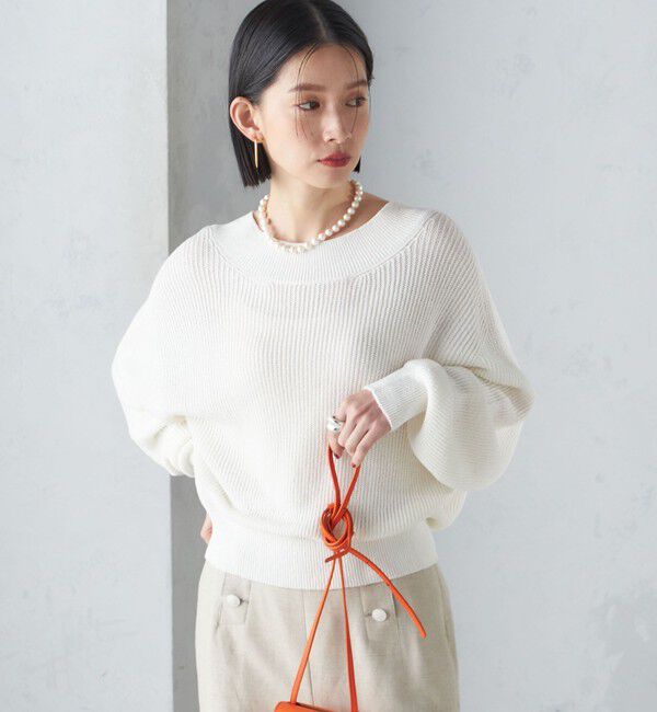 SHIPS for women「〈手洗い可能〉ペーパー コットン プルオーバー 24SS ◇」|ニット・セーター|