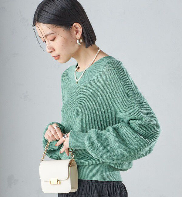 SHIPS for women「〈手洗い可能〉ペーパー コットン プルオーバー 24SS ◇」|ニット・セーター|