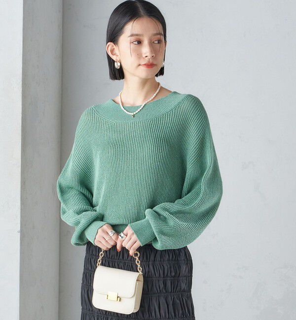 SHIPS for women「〈手洗い可能〉ペーパー コットン プルオーバー 24SS ◇」|ニット・セーター|