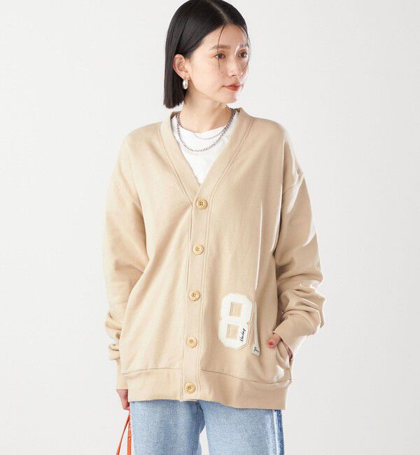 SHIPS for women「【SHIPS別注】81BRANCA:〈洗濯機可能〉レタード スウェット カーディガン」|カーディガン|