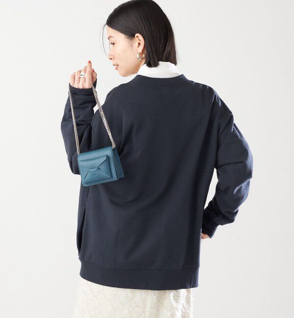 SHIPS for women「【SHIPS別注】81BRANCA:〈洗濯機可能〉レタード スウェット カーディガン」|カーディガン|