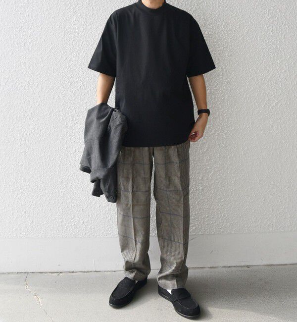 SHIPS any「SHIPS any:〈接触冷感/遮熱/UVカット機能等〉サマーファンクション モックネック Tシャツ 26SS◆」|Tシャツ・カットソー|