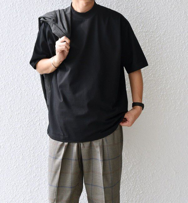 SHIPS any「SHIPS any:〈接触冷感/遮熱/UVカット機能等〉サマーファンクション モックネック Tシャツ 26SS◆」|Tシャツ・カットソー|