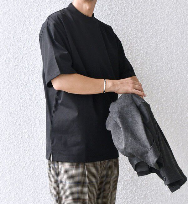 SHIPS any「SHIPS any:〈接触冷感/遮熱/UVカット機能等〉サマーファンクション モックネック Tシャツ 26SS◆」|Tシャツ・カットソー|