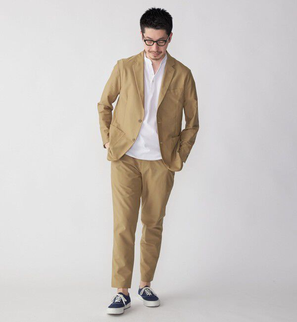 SHIPS「【WEB限定】SHIPS:〈接触冷感〉アイスタッチ プレーティングジャージー パイピング バンドカラーポロシャツ」|ポロシャツ|