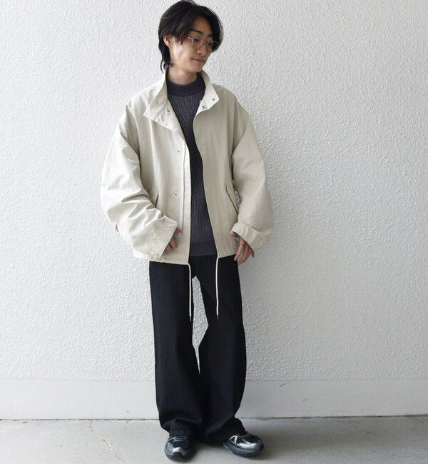 SHIPS any「SHIPS any: 〈洗濯機可能〉ドルマンスリーブ スタンドカラー ショート モッズ ブルゾン◇」|ブルゾン・スタジャン|