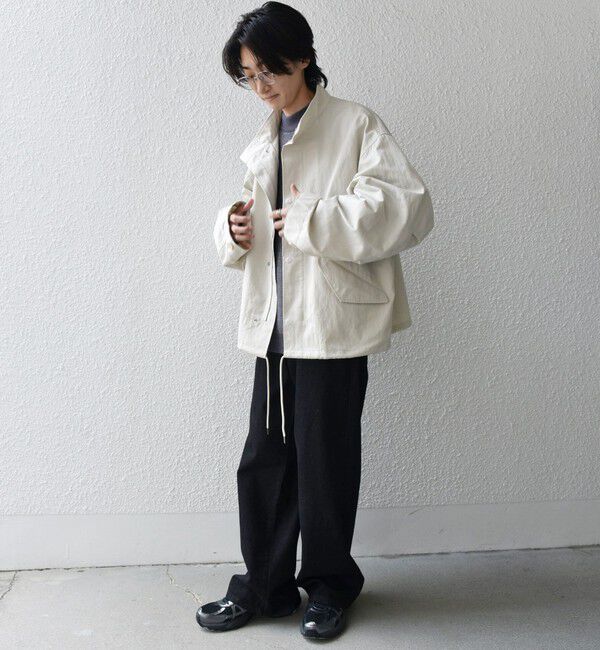 SHIPS any「SHIPS any: 〈洗濯機可能〉ドルマンスリーブ スタンドカラー ショート モッズ ブルゾン◇」|ブルゾン・スタジャン|