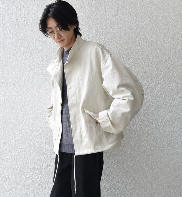 SHIPS any「SHIPS any: 〈洗濯機可能〉ドルマンスリーブ スタンドカラー ショート モッズ ブルゾン◇」|ブルゾン・スタジャン|