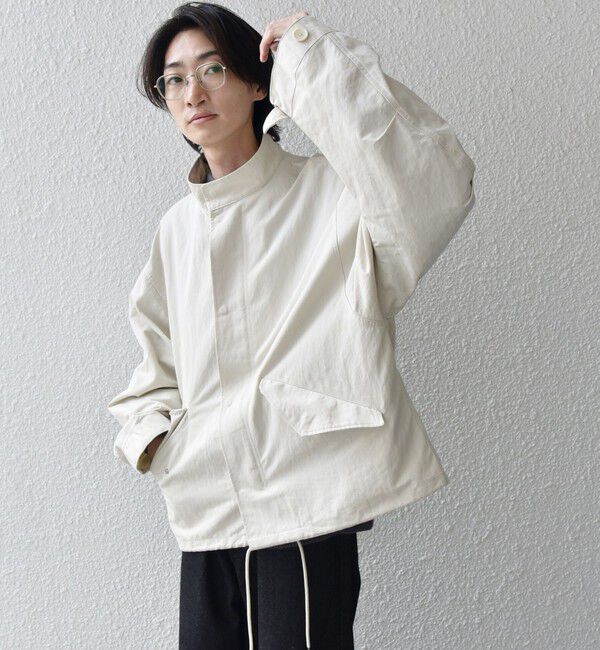 SHIPS any「SHIPS any: 〈洗濯機可能〉ドルマンスリーブ スタンドカラー ショート モッズ ブルゾン◇」|ブルゾン・スタジャン|