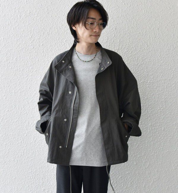 SHIPS any「SHIPS any: 〈洗濯機可能〉ドルマンスリーブ スタンドカラー ショート モッズ ブルゾン◇」|ブルゾン・スタジャン|