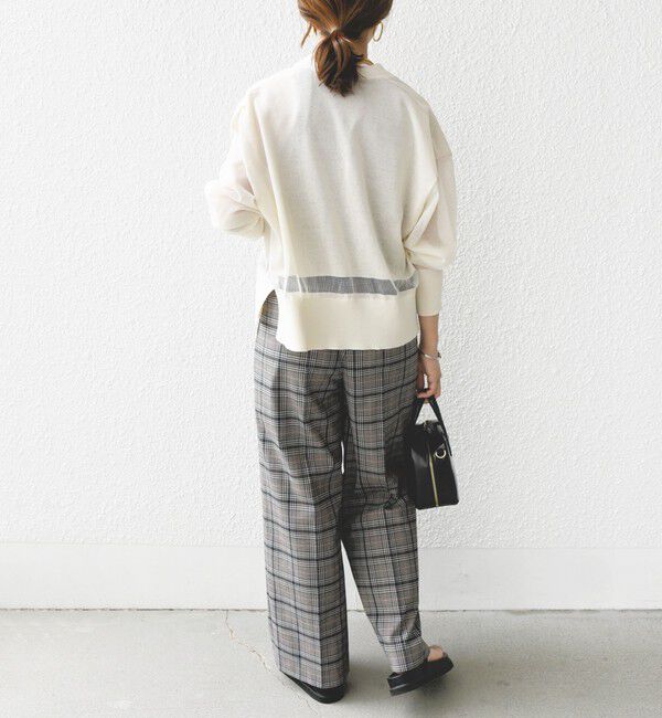 SHIPS for women「〈手洗い可能〉シアー ライン Vネック カーディガン」|カーディガン|