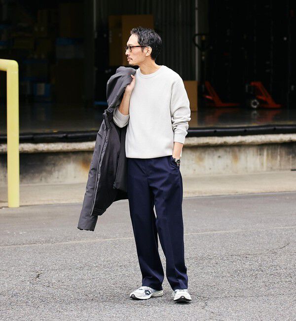 SHIPS「SHIPS:〈洗濯機可能〉SOLOTEX(R) コットン ピケ クルーネック ニット」|ニット・セーター|