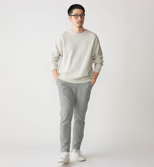 SHIPS「SHIPS:〈洗濯機可能〉SOLOTEX(R) コットン ピケ クルーネック ニット」|ニット・セーター|