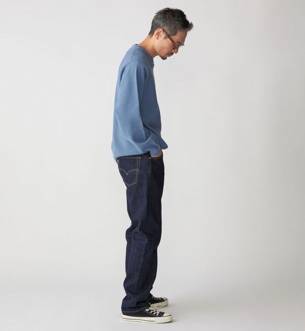 SHIPS「SHIPS:〈洗濯機可能〉SOLOTEX(R) コットン ピケ クルーネック ニット」|ニット・セーター|