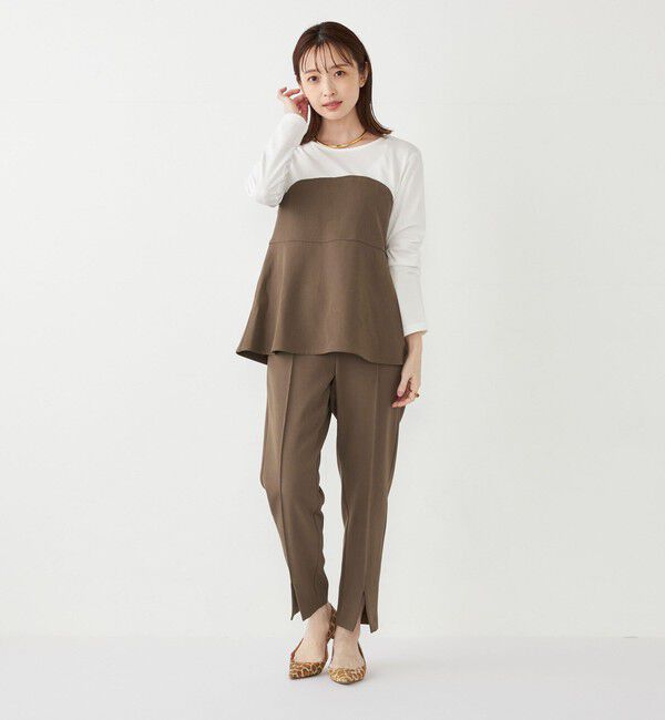 SHIPS Colors 「SHIPS Colors:〈手洗い可能〉ピンタック フロントスリット パンツ」|その他|