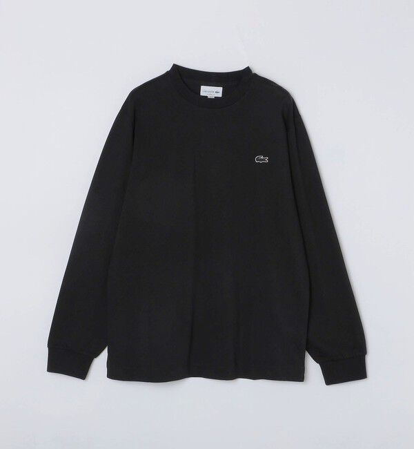 SHIPS「LACOSTE: TH5583 ベーシック ロングスリーブ Tシャツ」|Tシャツ・カットソー|ブラック