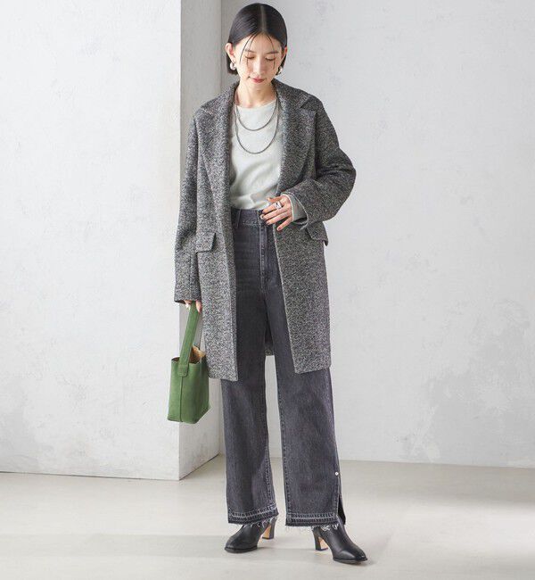 SHIPS for women「〈洗濯機可能〉シャイニー ストレッチ クルーネック カットソー」|Tシャツ・カットソー|