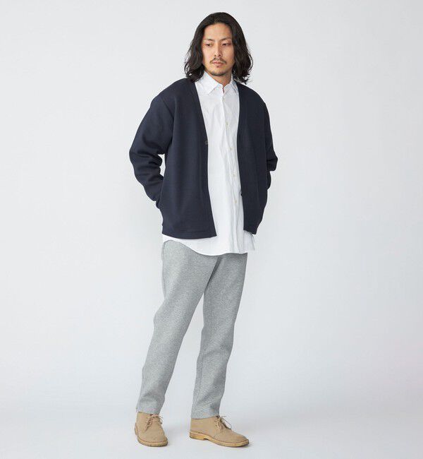 SHIPS「【WEB限定】SHIPS: ガスコットン ダブルニット 1ボタン カーディガン (セットアップ対応)」|カーディガン|