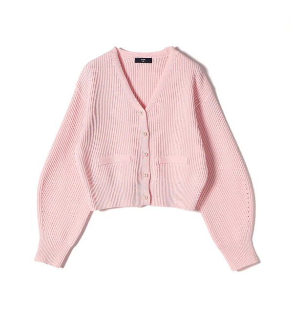 SHIPS Colors 「SHIPS Colors:〈手洗い可能〉Vネック パールモチーフボタン カーディガン」|カーディガン|