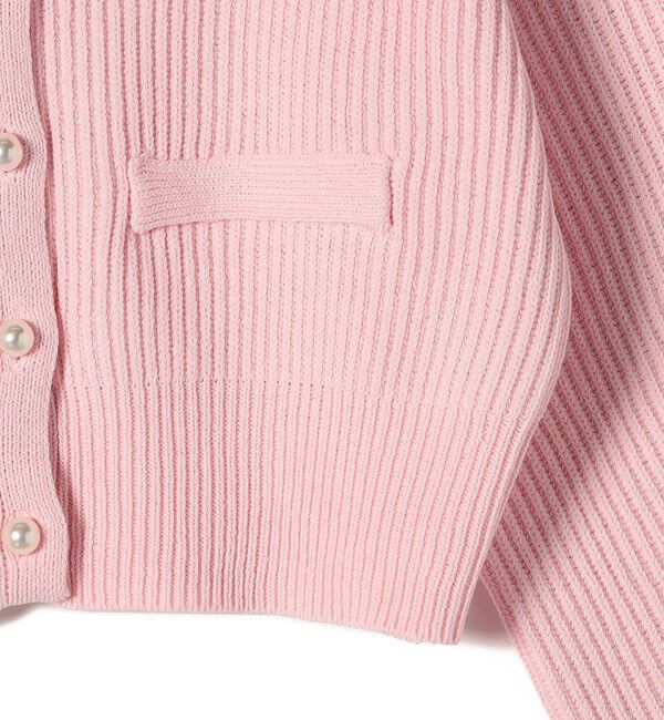 SHIPS Colors 「SHIPS Colors:〈手洗い可能〉Vネック パールモチーフボタン カーディガン」|カーディガン|