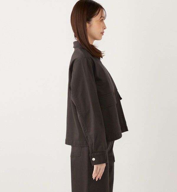 SHIPS Colors 「SHIPS Colors:〈洗濯機可能〉カラーデニム ジップアップ ブルゾン」|デニムジャケット|