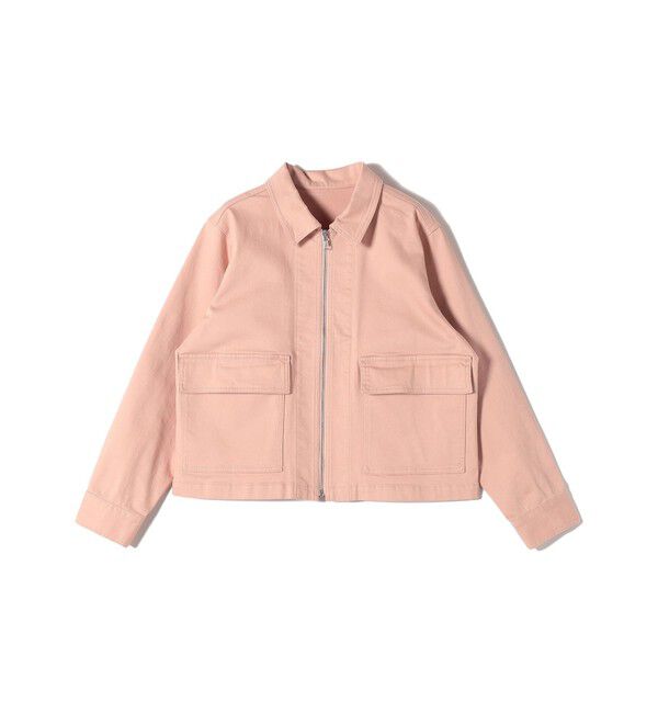 SHIPS Colors 「SHIPS Colors:〈洗濯機可能〉カラーデニム ジップアップ ブルゾン」|デニムジャケット|