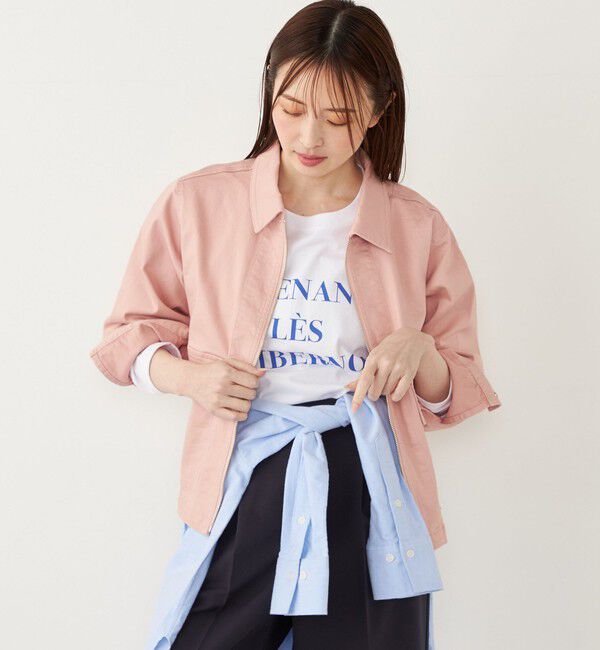 SHIPS Colors 「SHIPS Colors:〈洗濯機可能〉カラーデニム ジップアップ ブルゾン」|デニムジャケット|