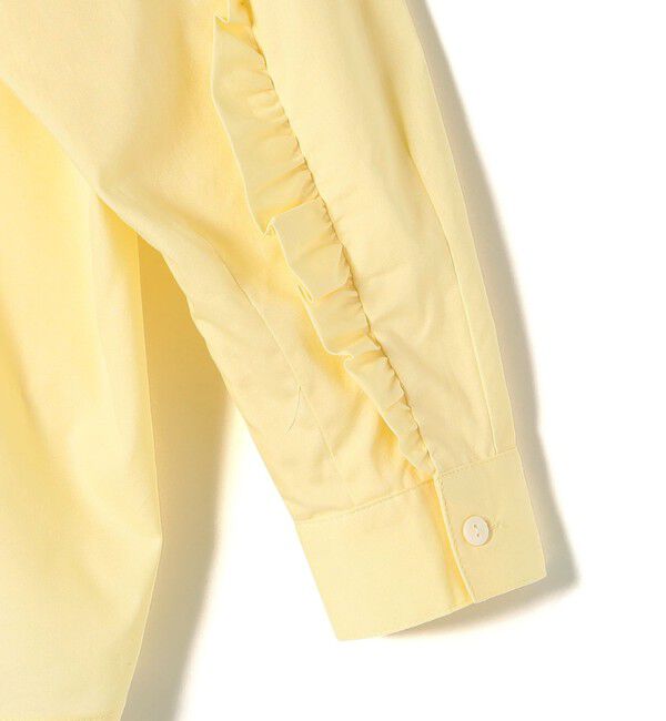 SHIPS for women「【SHIPS別注】Nell:〈手洗い可能〉袖 フリル プルオーバー ブラウス」|シャツ・ブラウス|