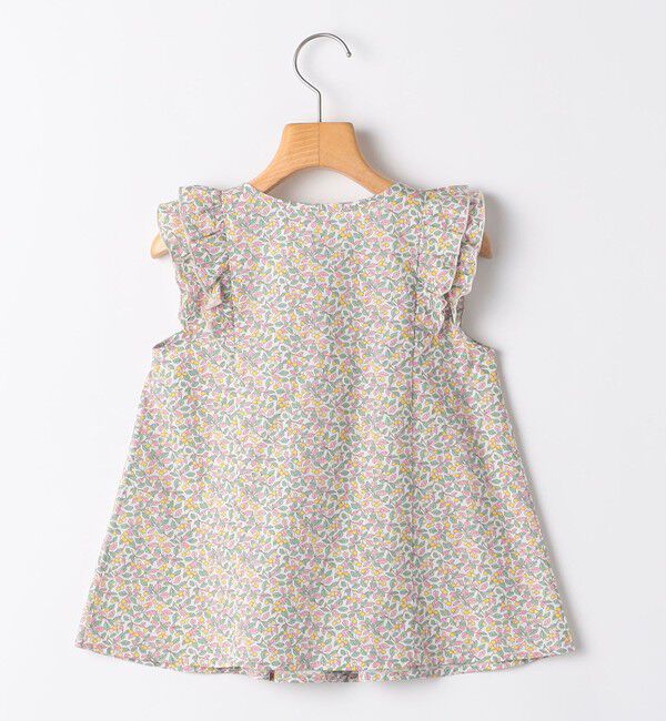 SHIPS KIDS「SHIPS KIDS:140～150cm / リバティ フリル ブラウス」|シャツ・ブラウス|
