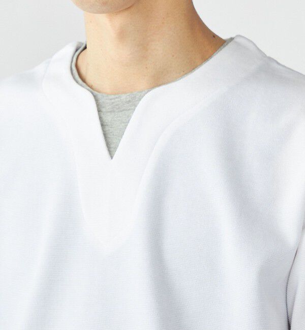 SHIPS「SHIPS: キー ネック フェイクレイヤード Tシャツ」|Tシャツ・カットソー|