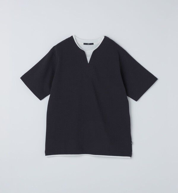 SHIPS「SHIPS: キー ネック フェイクレイヤード Tシャツ」|Tシャツ・カットソー|