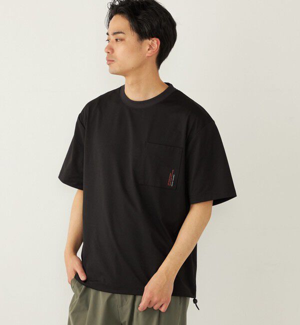 SHIPS Colors 「《追加予約》SHIPS Colors:〈紫外線防止・遮熱・速乾〉ラッシュガード Tシャツ◆」|Tシャツ・カットソー|ブラック