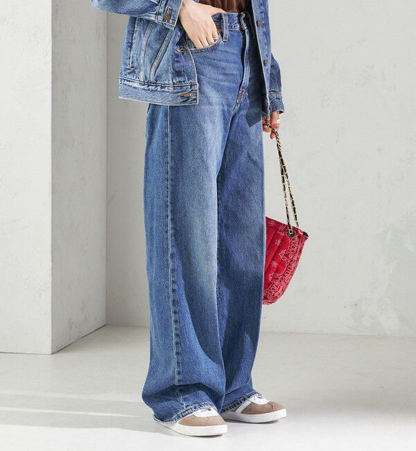 SHIPS for women「Levi&rsquo;s:RIBCAGE WIDE LEG」|デニム|